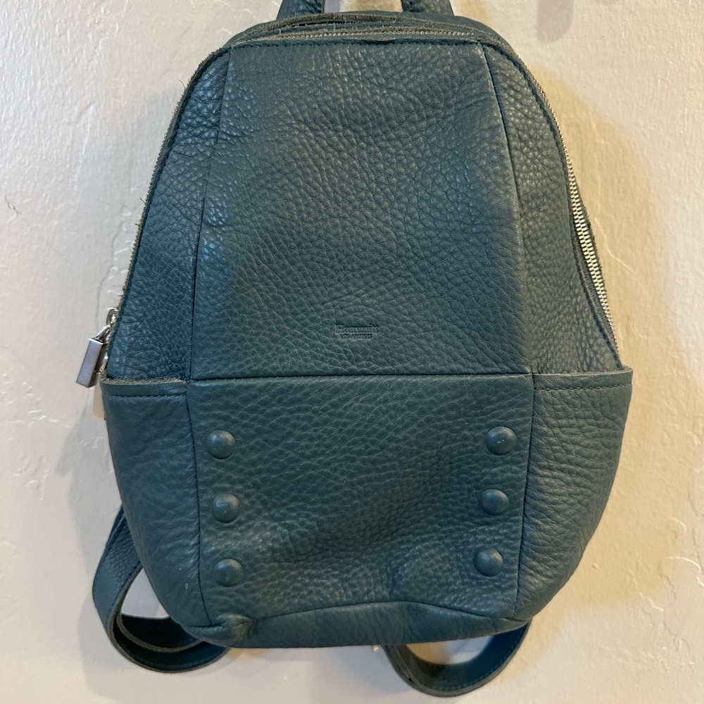 Hammitt Teal Pebbled Leather Backpack
